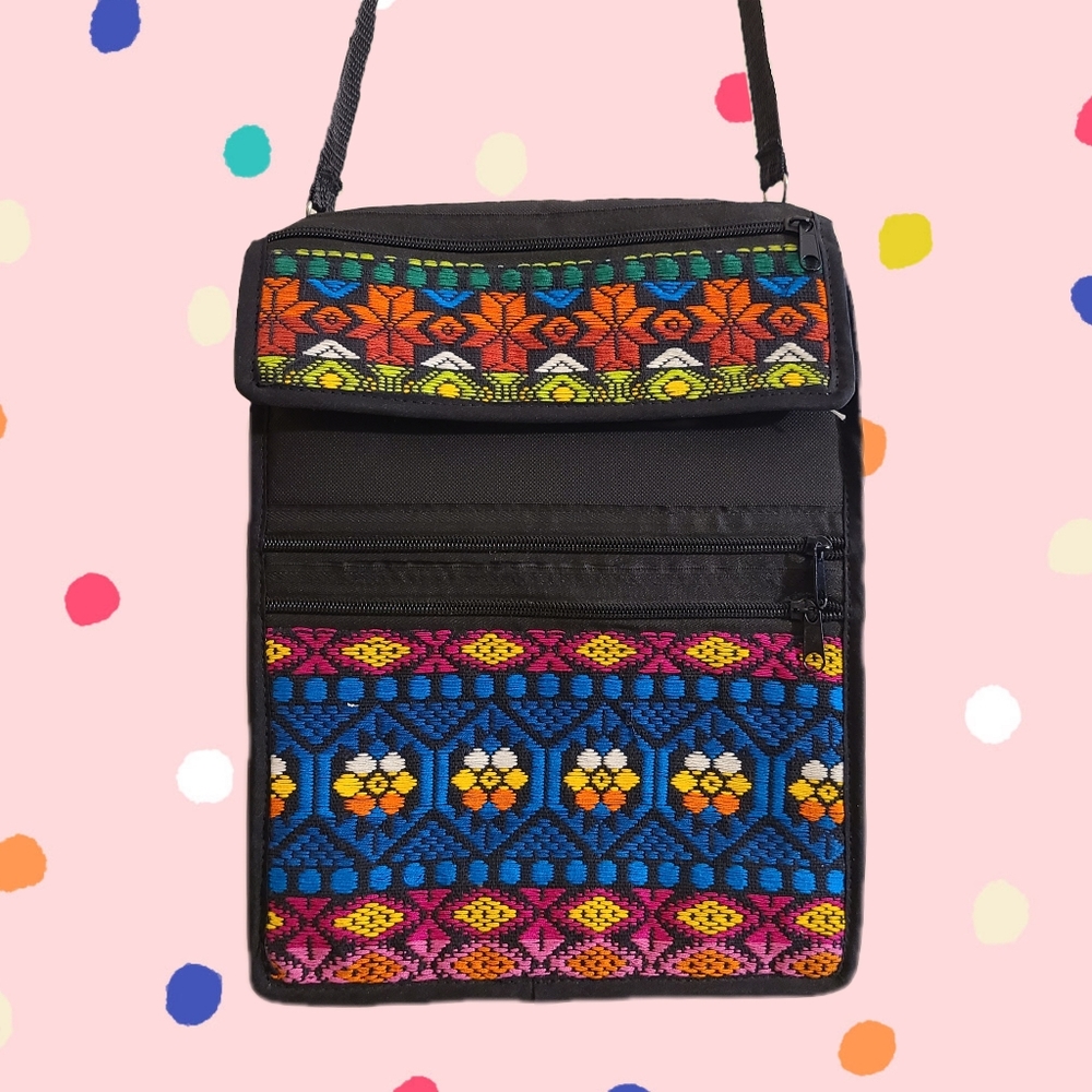 Mexican (Mayan/Incan/Aztec) Woven Embroidery Cross-Body Bag